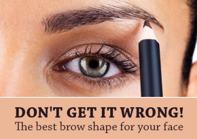 Don't get it wrong! The best brow shape for your face