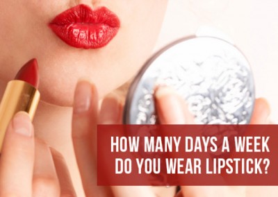 How many days a week do you wear lipstick?
