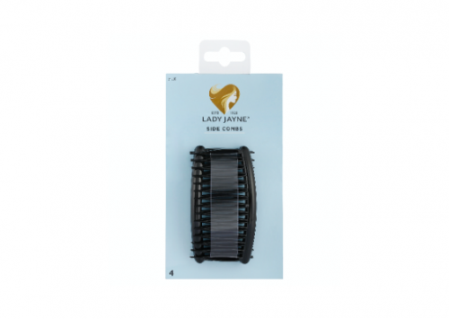 Lady Jayne Black Side Combs - 4 Pack