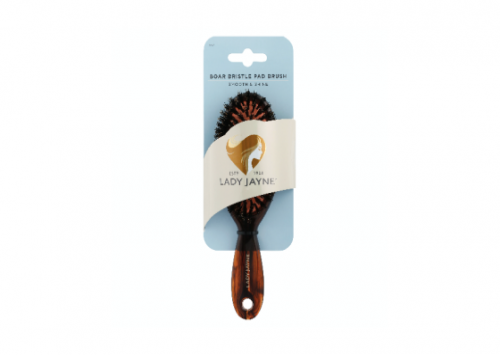 Lady Jayne Purse-Sized 100% Boar Bristle Pad Brush