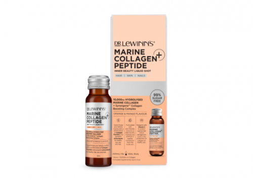 Dr. LeWinn’s Marine Collagen Peptide+ Inner Beauty Liquid Shots – Orange & Mango flavour