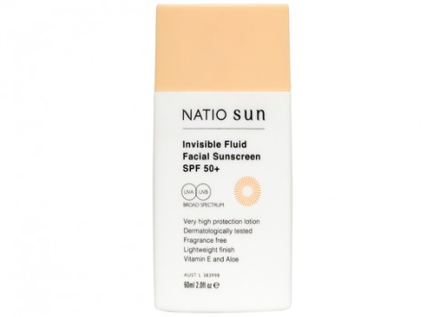 Natio Sun Invisible Fluid Facial Sunscreen SPF 50+ Review