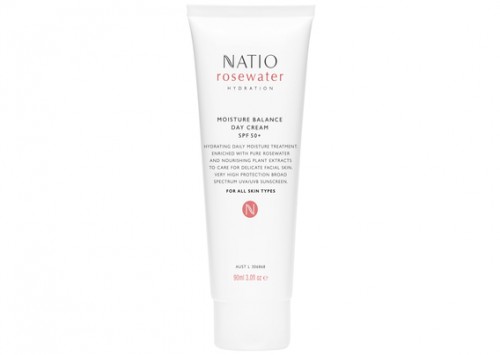 Natio Rosewater Hydration Moisture Balance Day Cream SPF 50+ 90ml Review