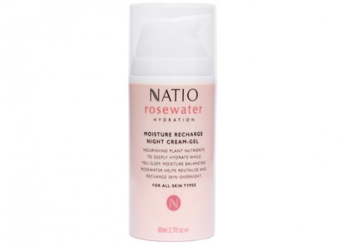 Natio Rosewater Hydration Moisture Recharge Night Cream-Gel Revivew